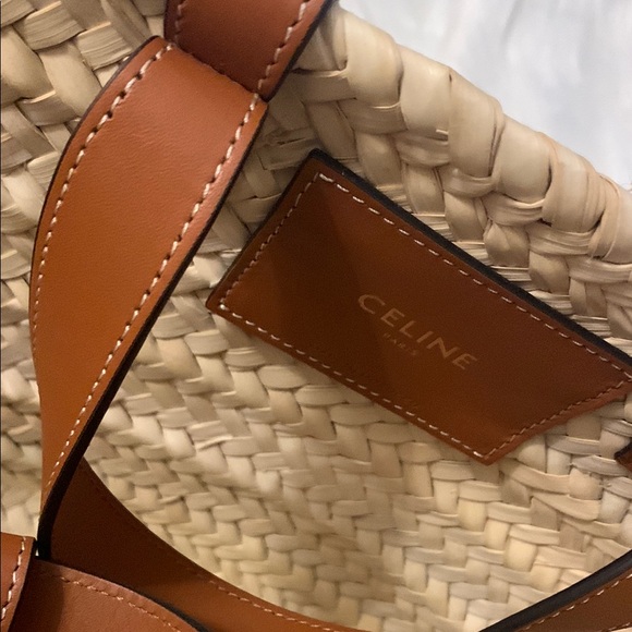 Celine Teen Panier Woven Basket Bag - Picture 4 of 6